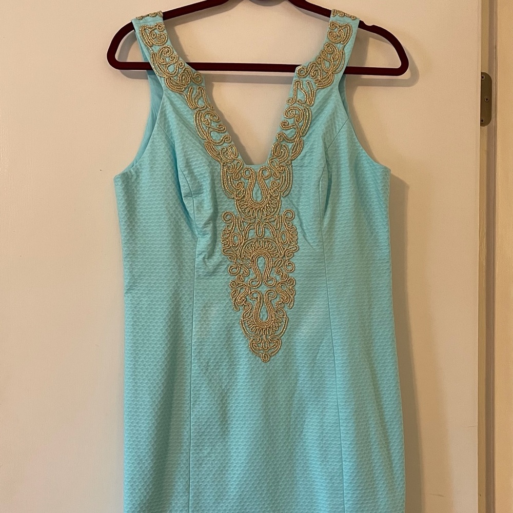 Lilly Pulitzer Shift Dress size 8 color blue NWT
